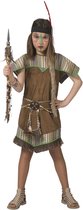 ESPA - Costume indien marron avec vert pour fille - 152 (12-14 ans) - Déguisements enfants