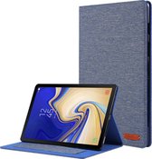Samsung Galaxy Tab S5e hoes - Book Case met Soft TPU houder - Blauw