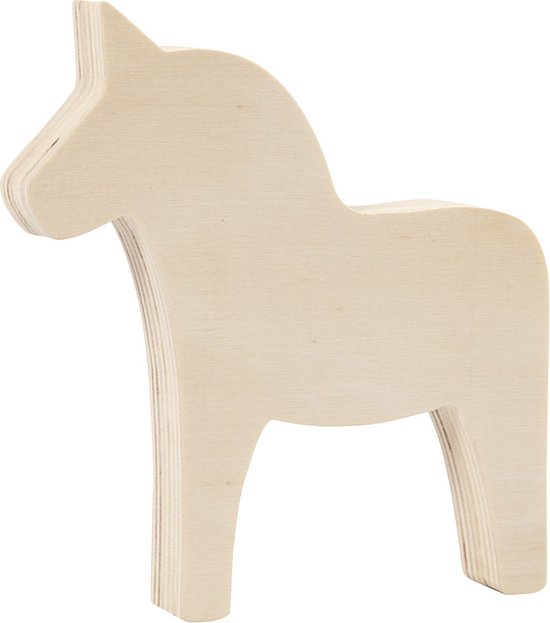 Cheval, h: 13 cm, l: 12 cm, contreplaqué, 1pièce