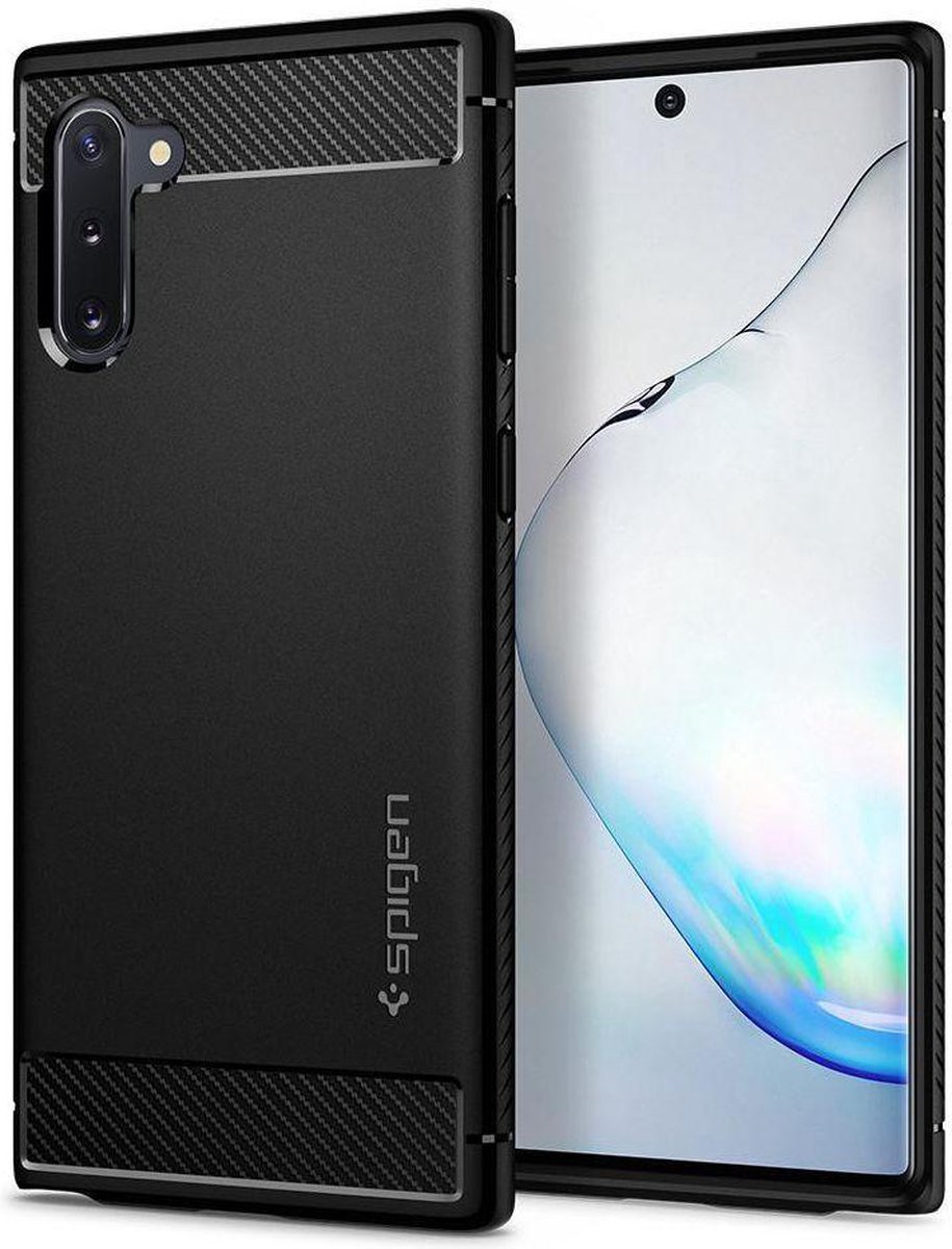 Spigen Rugged Armor Hoesje Samsung Galaxy Note 10 Zwart