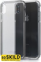 SoSkild Defend Heavy Impact Case Transparent voor iPhone Xs Max