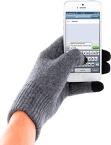 Mobiparts Touchscreen Handschoenen grijs (maat L)