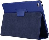 Lunso - Geschikt voor iPad 9.7 (2017/2018) / Pro 9.7 / Air / Air 2 - Stand flip sleepcover hoes - Donkerblauw