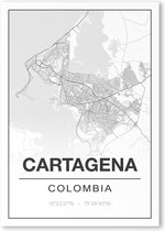 Poster/plattegrond CARTAGENA - A4