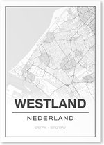 Poster/plattegrond WESTLAND - A4