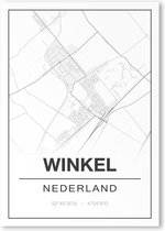 Poster/plattegrond WINKEL - A4