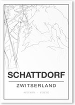 Poster/plattegrond SCHATTDORF - A4