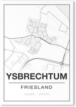 Poster/plattegrond YSBRECHTUM - A4