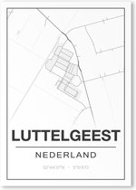 Poster/plattegrond LUTTELGEEST - A4