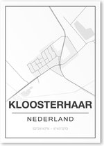 Poster/plattegrond KLOOSTERHAAR - A4