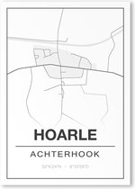 Poster/plattegrond HOARLE - 30x40cm