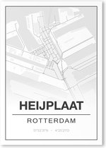 Poster/plattegrond HEIJPLAAT - 30x40cm