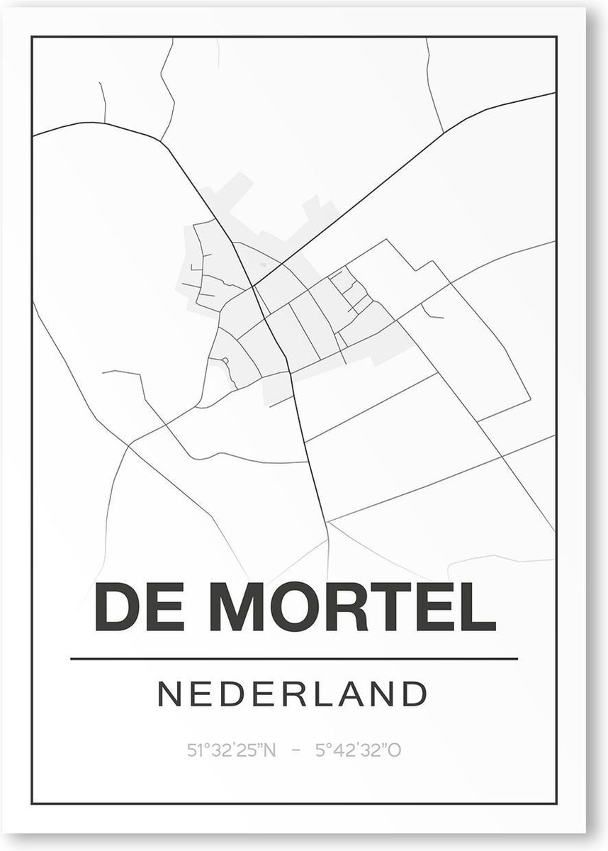 Poster/plattegrond DE MORTEL - A4