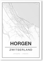 Poster/plattegrond HORGEN - 30x40cm