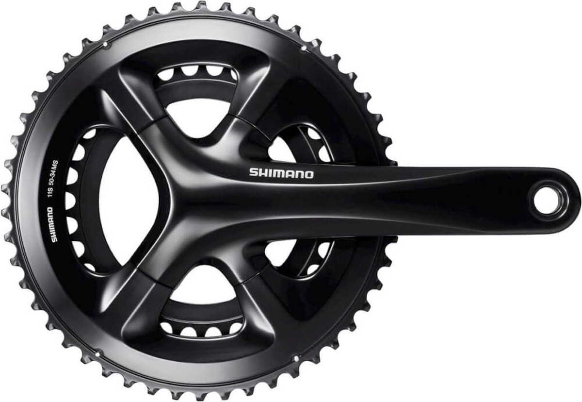 Pédalier Shimano FC-RS510 - 172,5 Mm 46-36 Dents - 2x11 Vitesses - Route - Noir