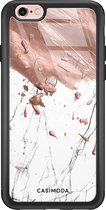 iPhone 6/6s hoesje glass - Marble splash | Apple iPhone 6/6s case | Hardcase backcover zwart
