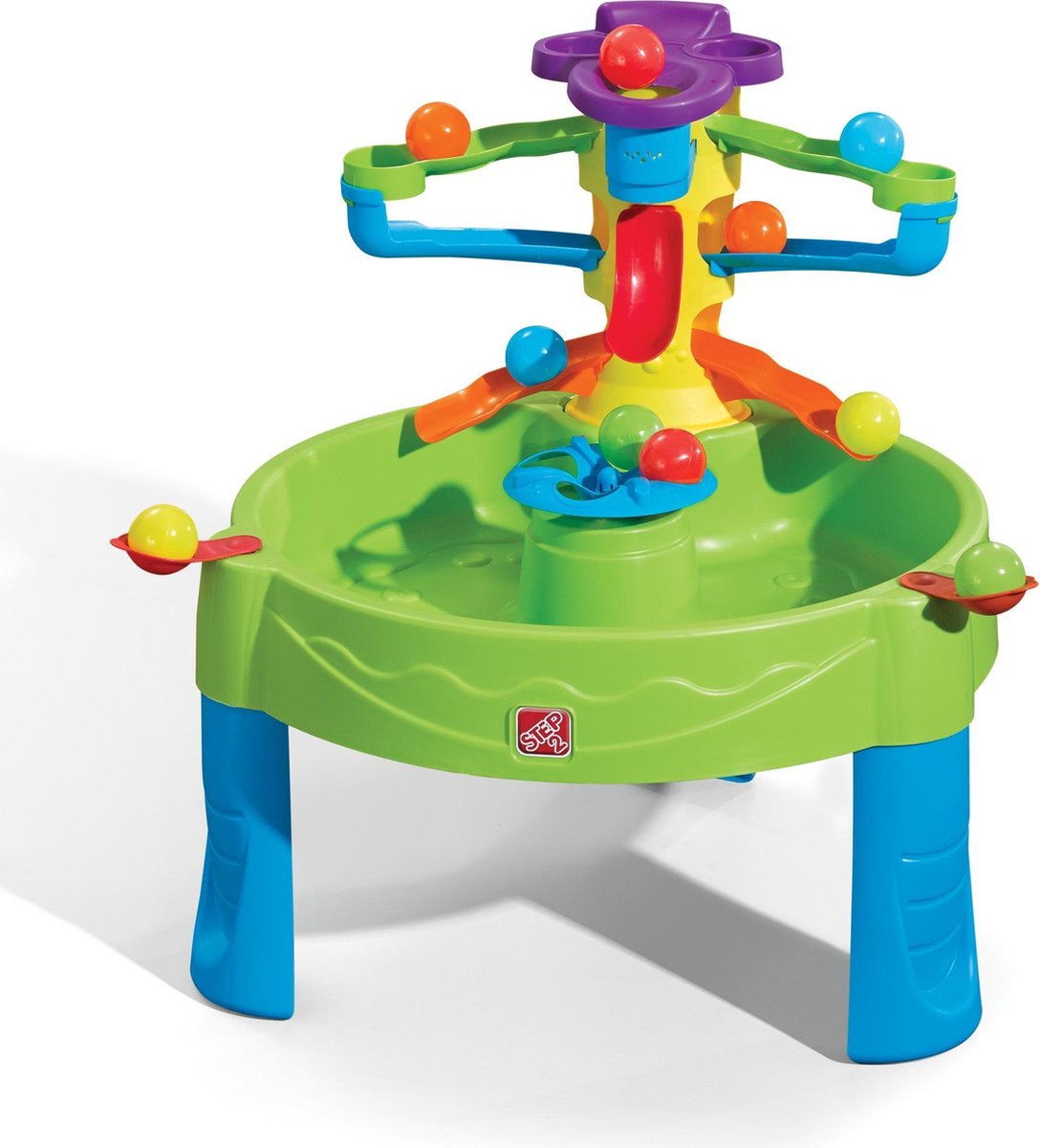 Step2 Busy Ball Watertafel - Met 13 accessoires: katapulten, speelballen en schepbeker - Waterspeelgoed voor kind - Activiteitentafel met ballen & water voor de tuin / buiten — afbeelding 2