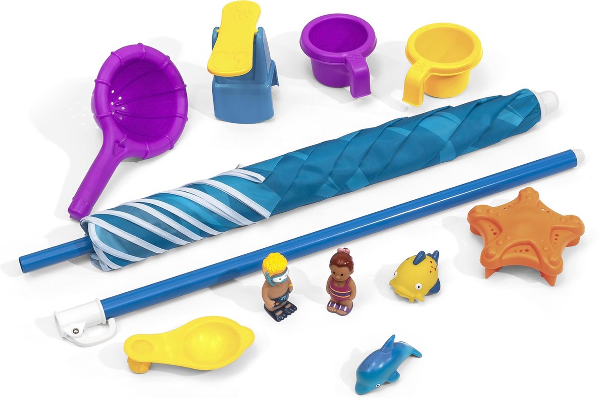Step2 Spill and Splash Watertafel - Met 11 accessoires en parasol - Waterspeelgoed voor kind - Activiteitentafel met water voor de tuin / buiten — afbeelding 9