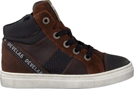 Develab Jongens Sneakers 41203 - Cognac - Maat 35 | bol.com