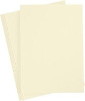 Carton Créotime 21 X 29,7 Cm 10 Pièces Jaune Pastel