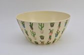 Woonaccessoires - Bamboe Schaal Dia 25cm Cactus