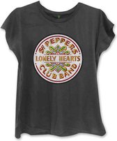 The Beatles Dames Tshirt -M- Sgt Pepper Zwart