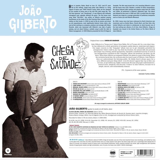 Chega De Saudade (60th Anniversary Edition) - Joao Gilberto