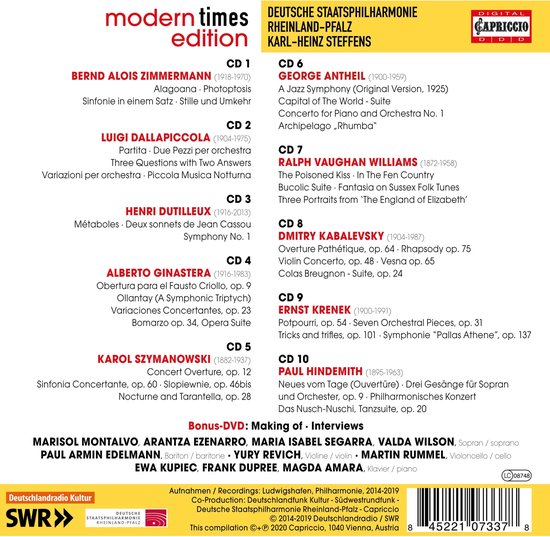 クラシック KARL-HEINZ STEFFENS MODERN TIMES EDITION KARL-HEINZ STEFFENS MODERN TIMES EDITION クラシック