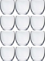 12x Tumbler waterglazen 340 ml - Luxe drinkglazen - Glas - Glazen voor frisdrank/water