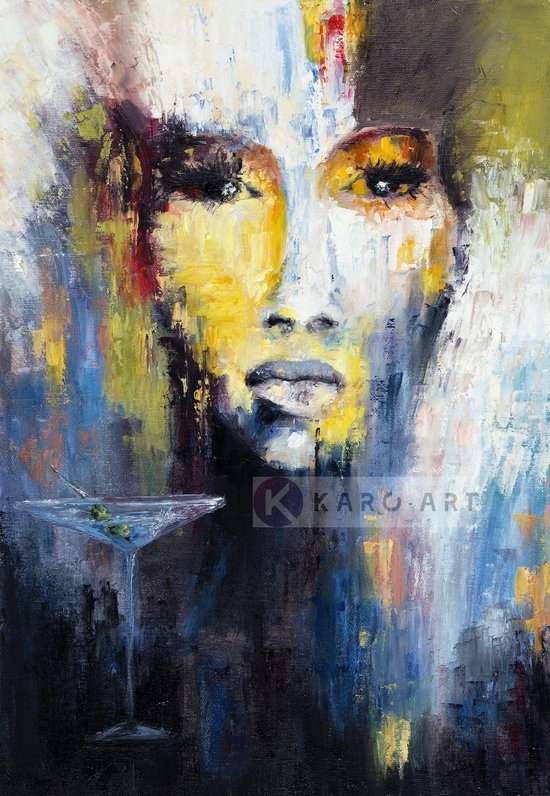 Afbeelding op acrylglas - Abstracte vrouw, op acrylglas | bol.com