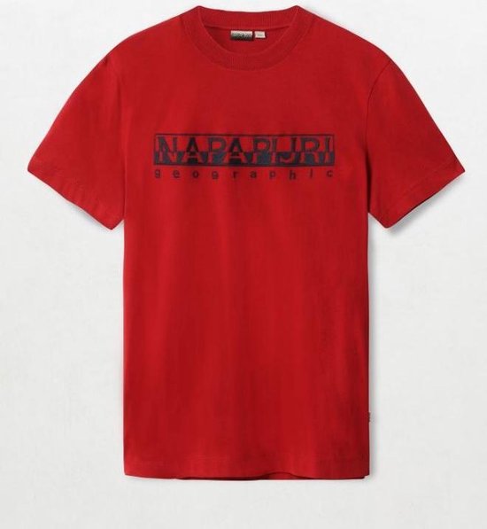 Napapijri Red Cotton Men's T-Shirt main image 1