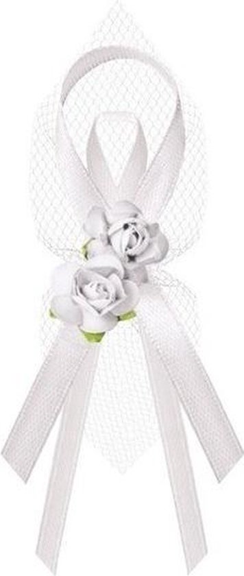 badminton Onvoorziene omstandigheden Helderheid 36x Bruiloft/huwelijk witte corsages 9 cm met rozen - Trouwerij corsage  speldjes/pins... | bol.com