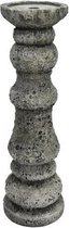 Kandelaren - Kandelaar Lava - steengrijs - L12,5xB12.5xH40cm