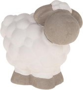 Figuren - Ceramic Sheep 10x6.5x9cm White/grey