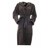 unisex maat S - dames badjas  - dunne badjas - zomer badjas - sauna badjas - met capuchon - korte badjas - badmantel