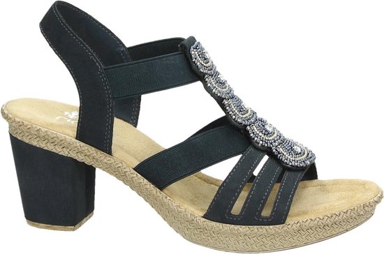Rieker Dames Sandalen - Blauw - Maat 38 | bol.com