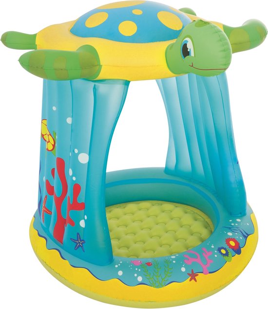 Bestway Babyzwembad Schildpad UV beschermend 109 x 96 x 104 cm - Kinderzwembad
