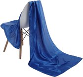 Emilie Scarves omslagdoek sjaal Lang Satijn - kobalt blauw - 200*70CM