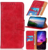 Xiaomi Redmi Note 8T Crazy Horse Portemonnee Hoesje Rood