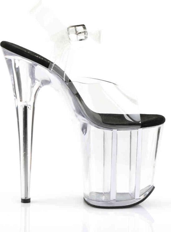 Sandale Pleaser avec bride à la cheville -37 Chaussures- FLAMINGO-808 US 7 Noir