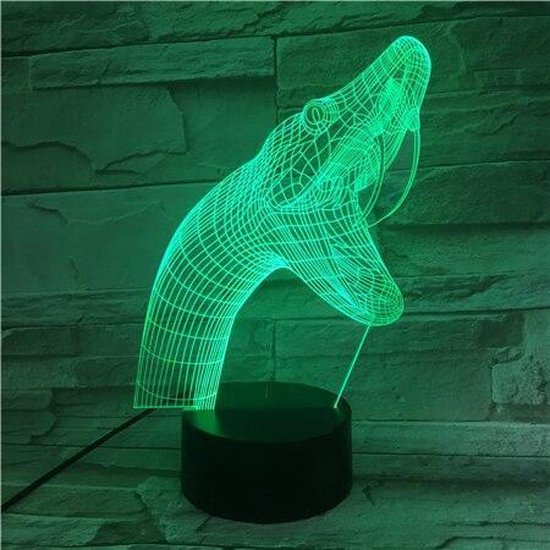 Heel Prominent fluctueren 3D Led Lamp Twee slangen spiraal 3D LED-nachtlampje 7 kleuren illusie  slaapkamer lamp... | bol.com