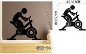 3D Sticker Decoratie Fitness Gym Wall Decal Vinyl Wall Sticker Sport Home Mural Art Home Decor - GYM14 / Large