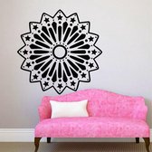 3D Sticker Decoratie Removable Wall Decals Mandala Yoga Ornament Indian Buddha Symbol Decal Vinyl Sticker Home Decoration Mural CW-1 - Light Green