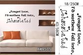 3D Sticker Decoratie Romantisch Liefde Liefdevol Paar Slaapkamer Art Mural Woonkamer Vinyl Carving Muurtattoo Sticker voor Huisdecoratie - AW9505 / Large