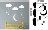 3D Sticker Decoratie Sky Cloud Luchtballon Vinyl Verwijderbare Woondecoratie Kinderen Kinderkamer Kind Baby Slaapkamer Muurschildering Muurstickers Decal voor Jongen Meisje - Cloud