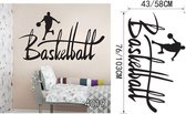 3D Sticker Decoratie Hot Sales Spelen Basketbal Muurstickers Home Decor Muurstickers voor Kinderkamer Decoratie Vinyl Stickers Gewoon doen het Art Mural - 4019 / Small