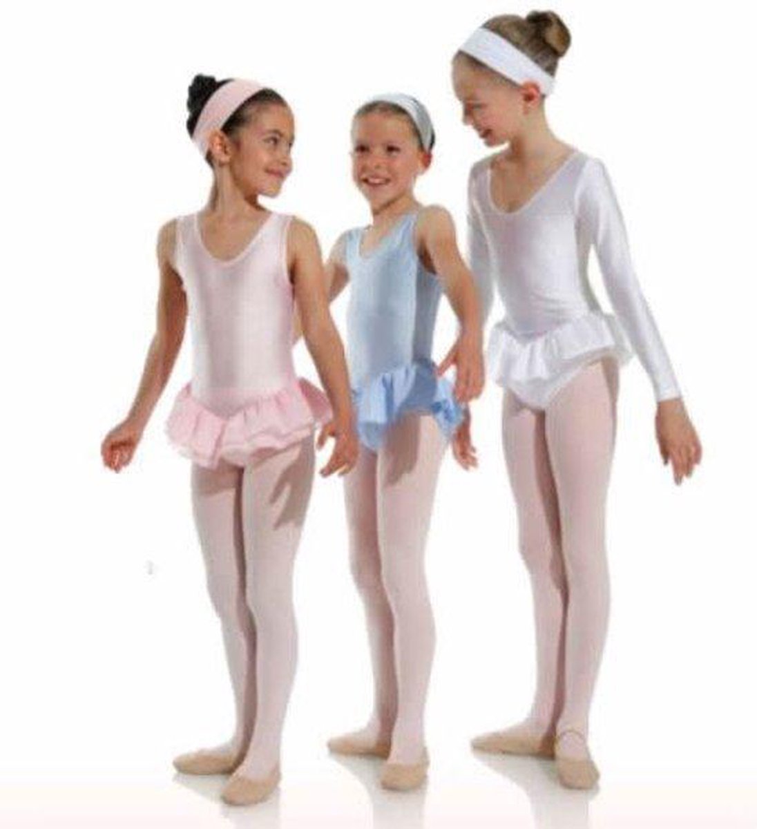 FONLA Balletpakje Danspakje Meisjes Katoenen Dans Ballet Gymnastiek Turnpakje Lange Mouwen Rug met Strik (3-4 jaar, Roze
