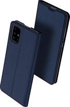 Hoesje geschikt voor Samsung Galaxy A51 - dux ducis skin pro book case - donker blauw