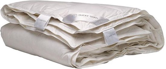 Ducky dons Halfdons Dekbed - Enkel - 15% Dons (Warmteklasse 1) - Litsjumeaux - 240x220 cm - Wit