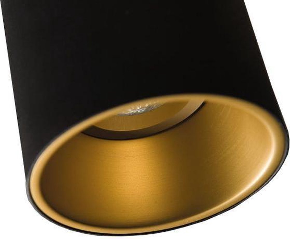 Modular Lotis Tubed Plafondlamp Ø8.5 Retrofit GU10 Zwart/goud